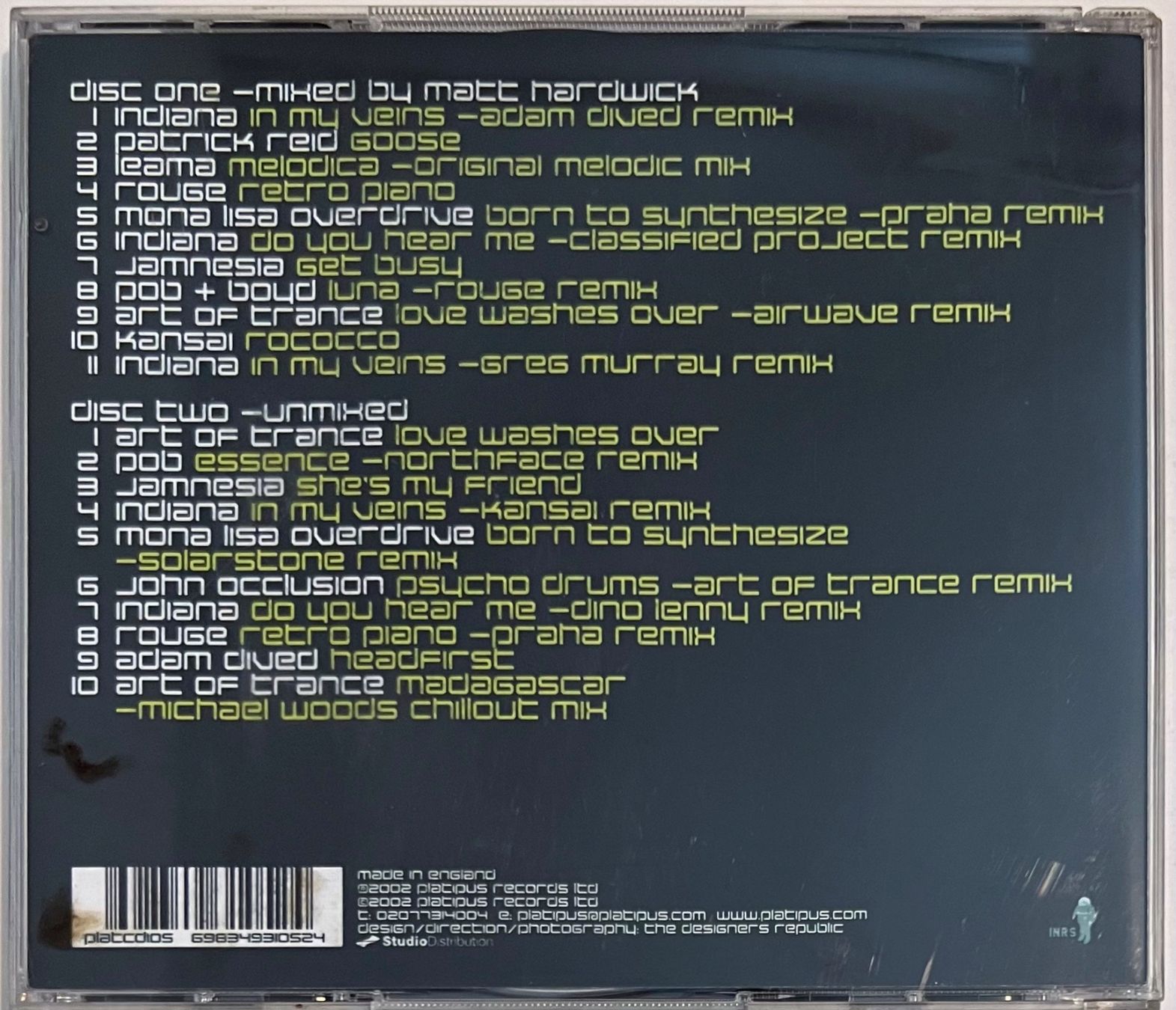 CDs: Various – Platipus Eight - 2x CD Limited Edition – Gebraucht aus Martigny von jereq 1