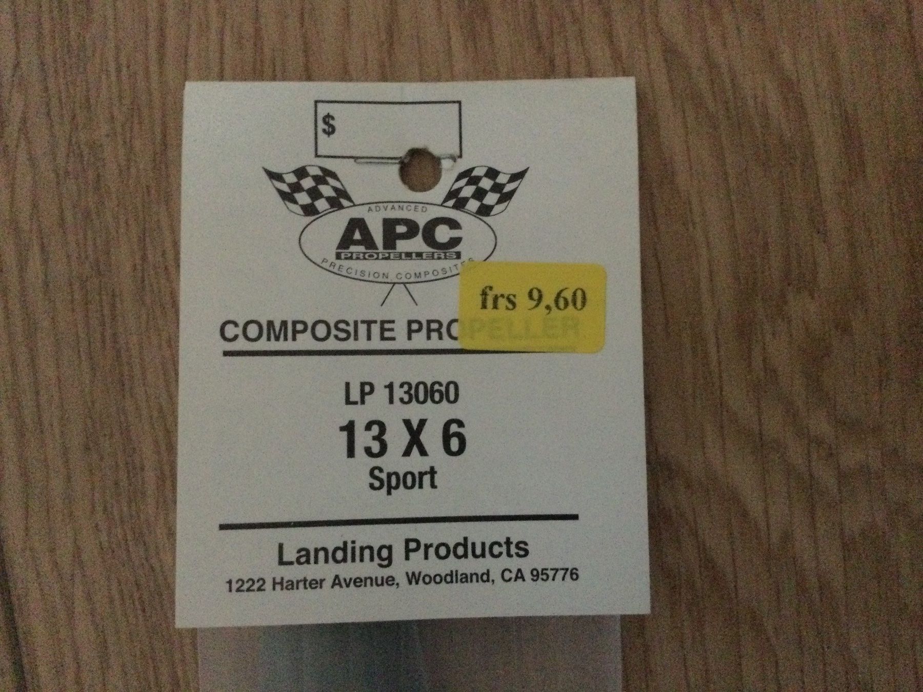 Modellismo RC: Hélice APC 13x6 sport LP13060 – Nuovo e nell'imballaggio originale da Yvonand venduto da Li_poch 1