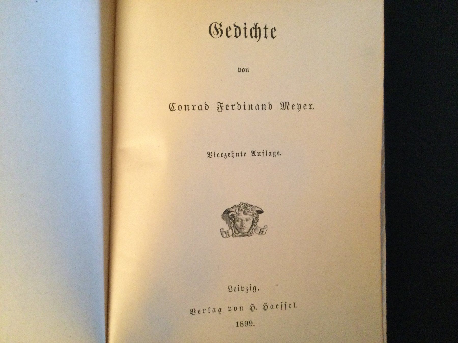 Libri: Conrad Ferdinand Meyer Gedichte 14. Auflage 1899 – Usato da Luzern venduto da Einh0rn 6