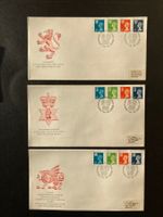 Kompletter FDC-Satz Regionalmarken Grossbritannien 1988 !