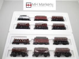 Märklin 46350 + 46351 Muldenkippwagen Set AC Güterwagen