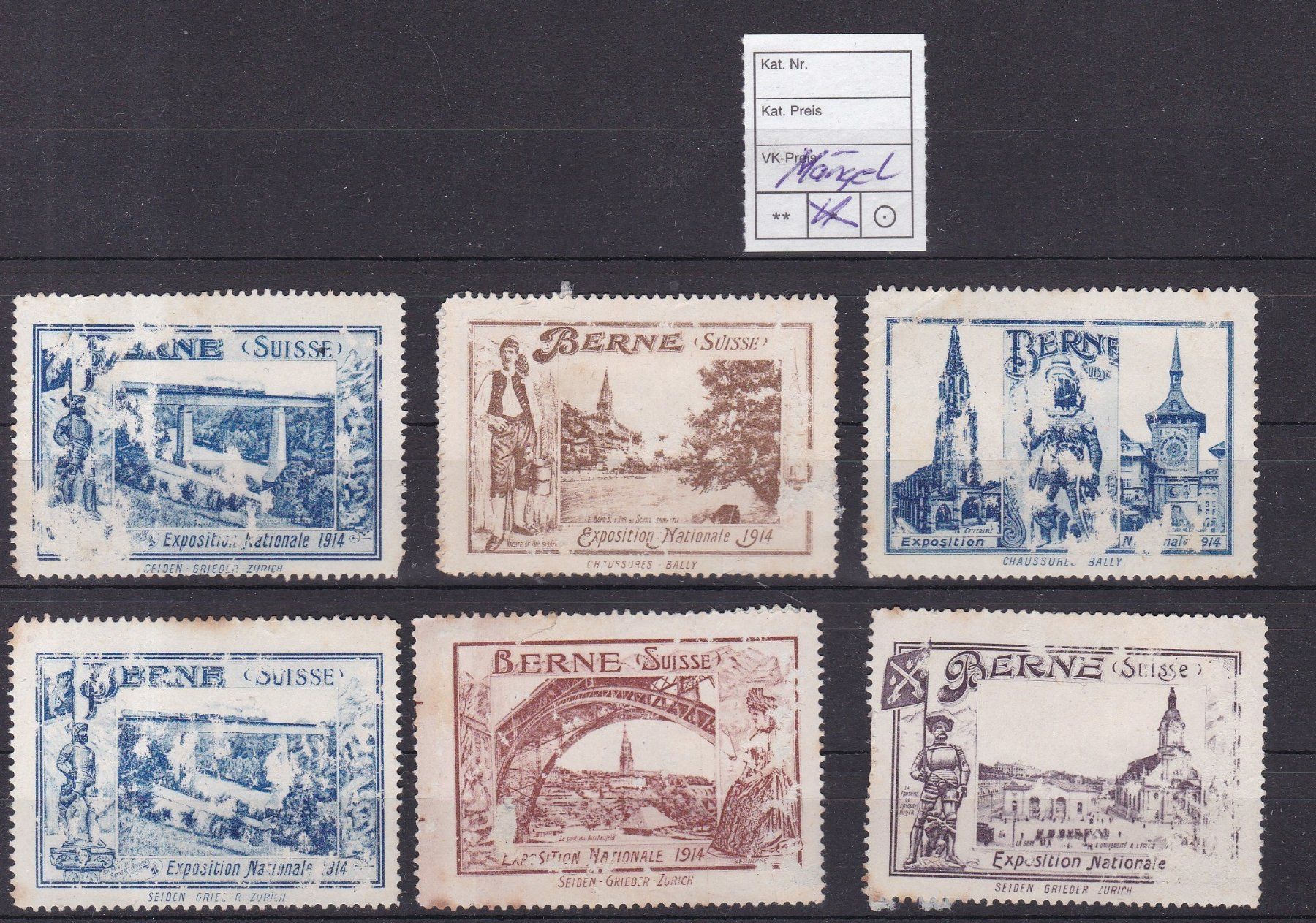 Alle Briefmarken: CH Fiskalmarken, Vignetten – Gebraucht aus Münchwilen AG von Nesar 1