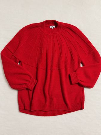 Pull rouge chaud et confortable C&A taille L