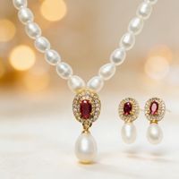 Parure Ruby Perle