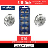 Renata 315 SR716SW Knopfzellenbatterie - 3 Stk.