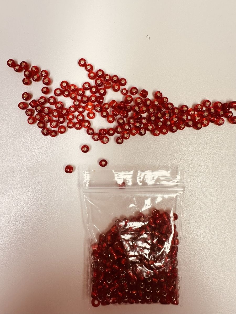 Perle (finte): Rote Glasperlen 4mm – Nuovo e nell'imballaggio originale da ZÜRICH venduto da kat_k6zp 1