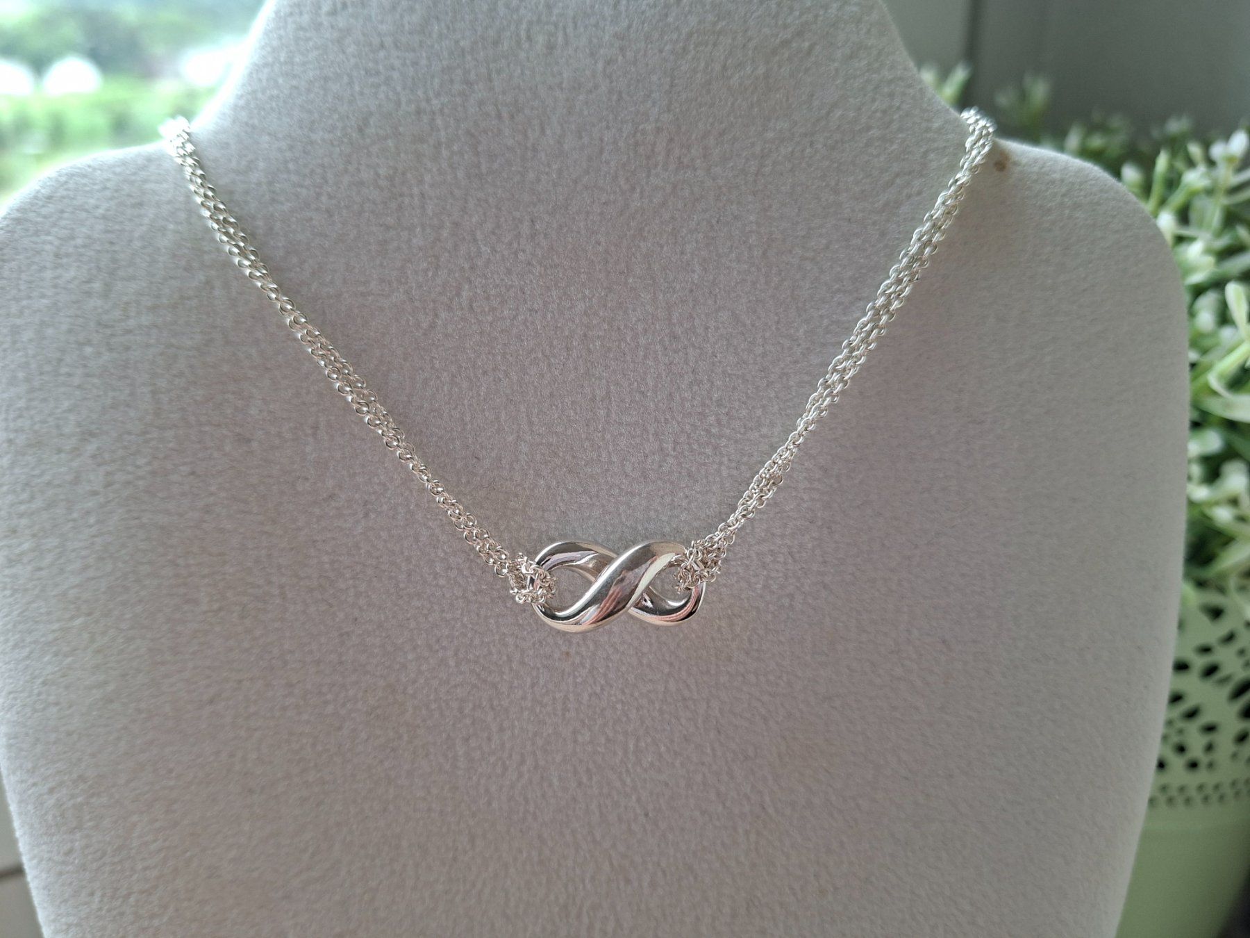 Tiffany & Co. Catenine: TIFFANY & Co. Infinity Double Chain Necklace silver 925! – Usato da Goldach venduto da mamakotzi 4