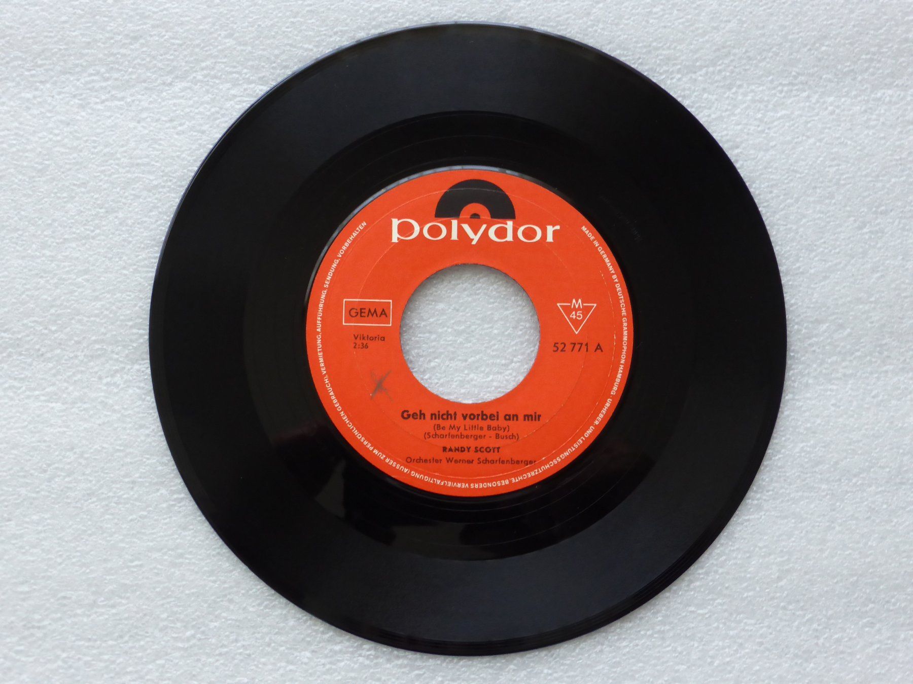 Dischi in vinile: Vinyl Single   RANDY SCOTT – Usato da Küssnacht am Rigi venduto da Mondkinder 1