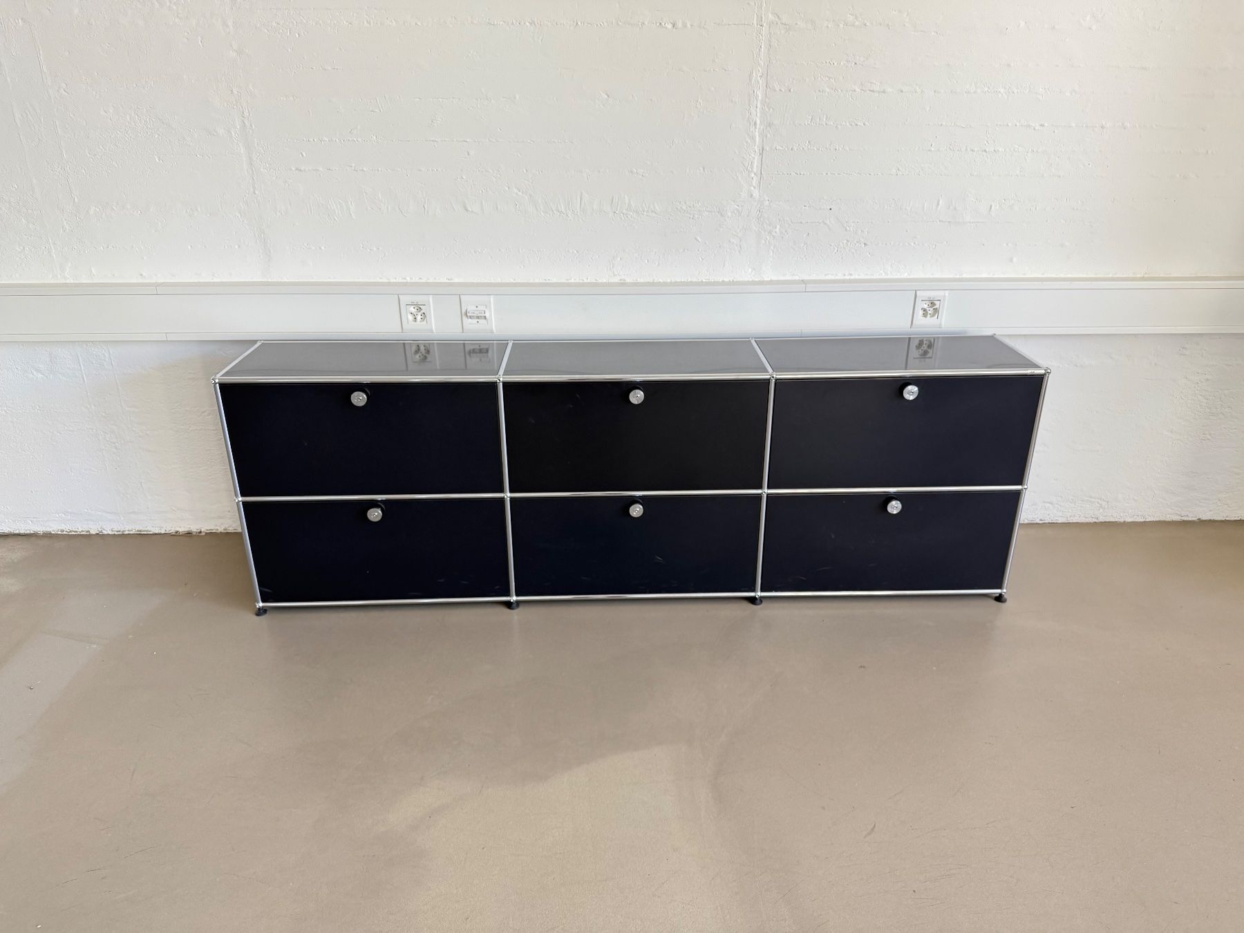 USM Regale: USM Sideboard,3x2, T35, Graphitschwarz – Gebraucht aus Grenchen von Design-Outlet 6