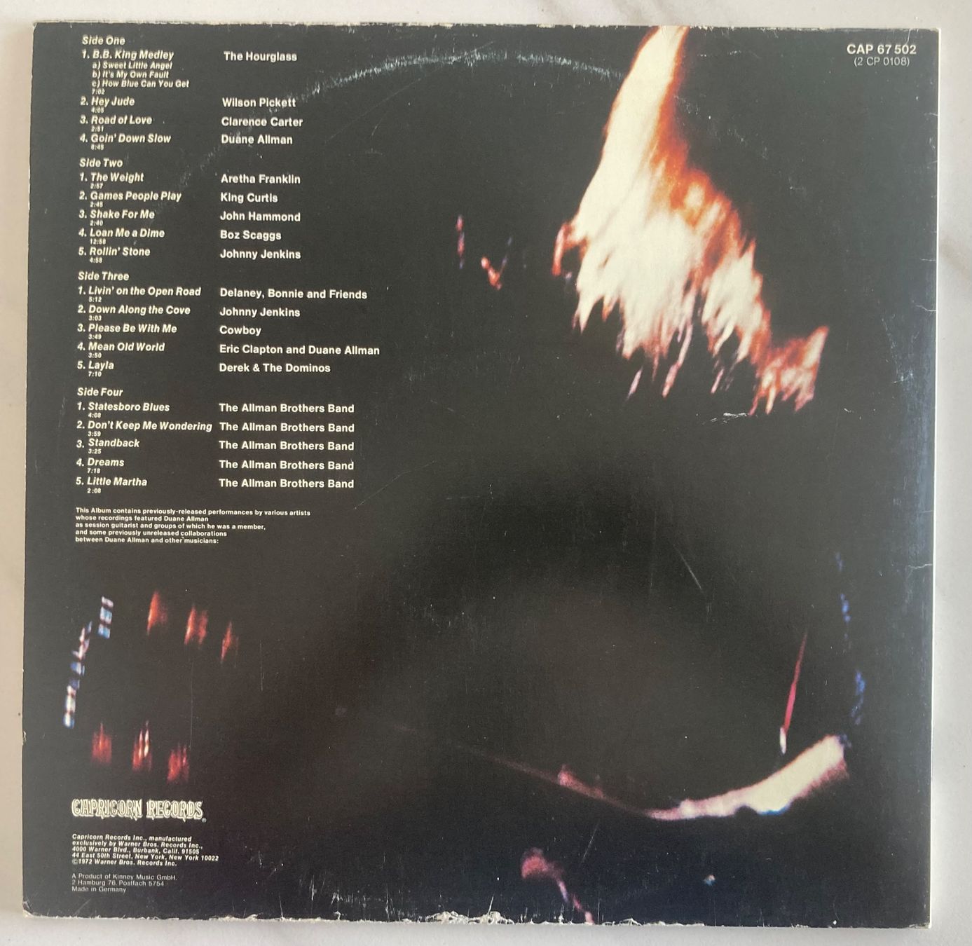 Dischi in vinile: DUANE ALLMAN - AN ANTHOLOGY – Usato da Poliez-Pittet venduto da Newtown-Records 1