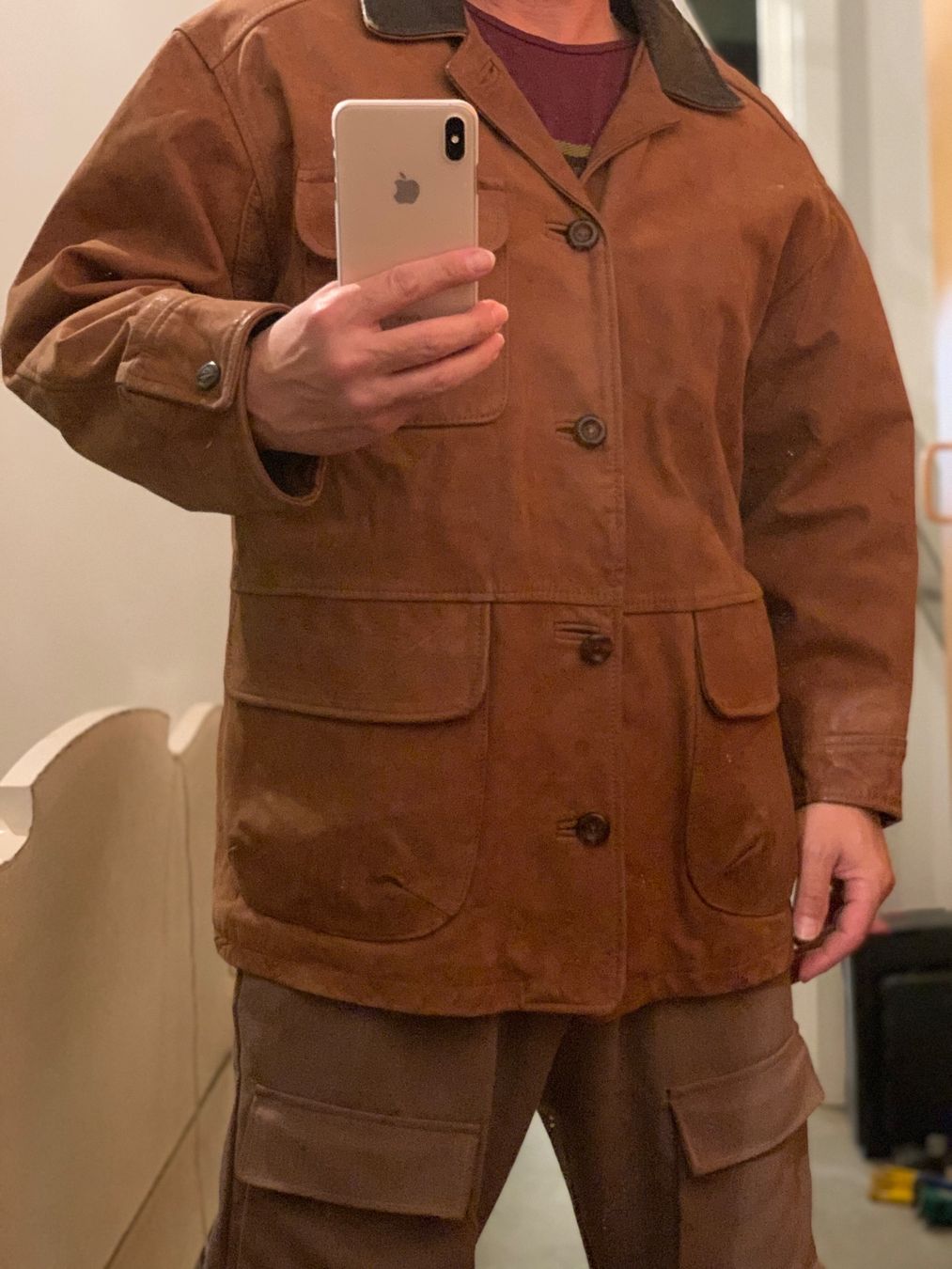Giacche: Leder-Jacke - Leonardo - Braun - Grösse 50 - echt Leder – Usato da Volketswil venduto da dancingsoul74 4