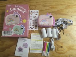 Rosa Einhorn Sofortbildkamera für Kinder, neuwertig!