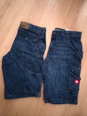 2x Engelbert Strauss Arbeitsshorts Jeans blau Gr. EU 52 neu