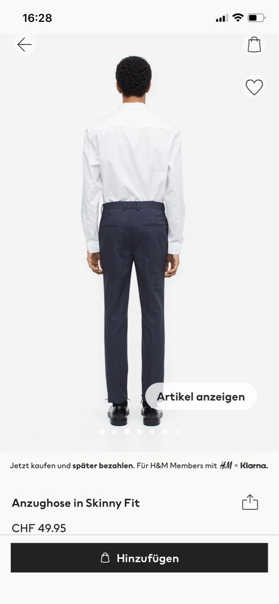 H&M Pantaloni: Anzughose H&M Gr. 50, Neu – Nuovo (secondo la descrizione) da Möhlin venduto da Halylea 4