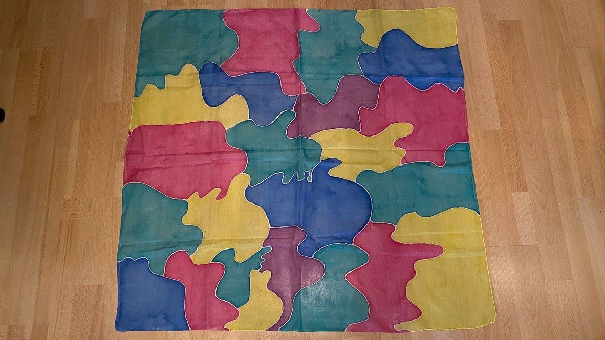 Foulard & Sciarpe: farbenfrohe Seidentücher, handgemacht, neu – Nuovo (secondo la descrizione) da Wettswil venduto da Susannecarla 8