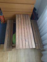 Kinder-Gartentisch inkl. Bank aus Holz