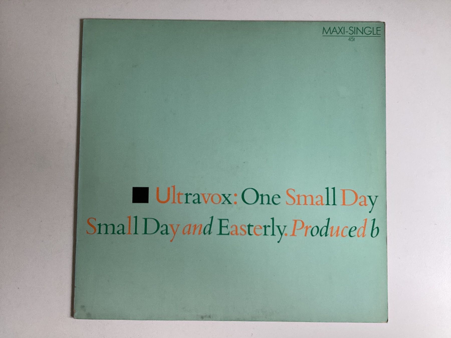 Dischi in vinile: Ultravox Maxi-Single - One Small Day – Usato da Gutenswil venduto da Hamzian