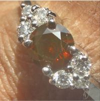 GoldRing 18k mit Diamant Brillant mit Zertifikat