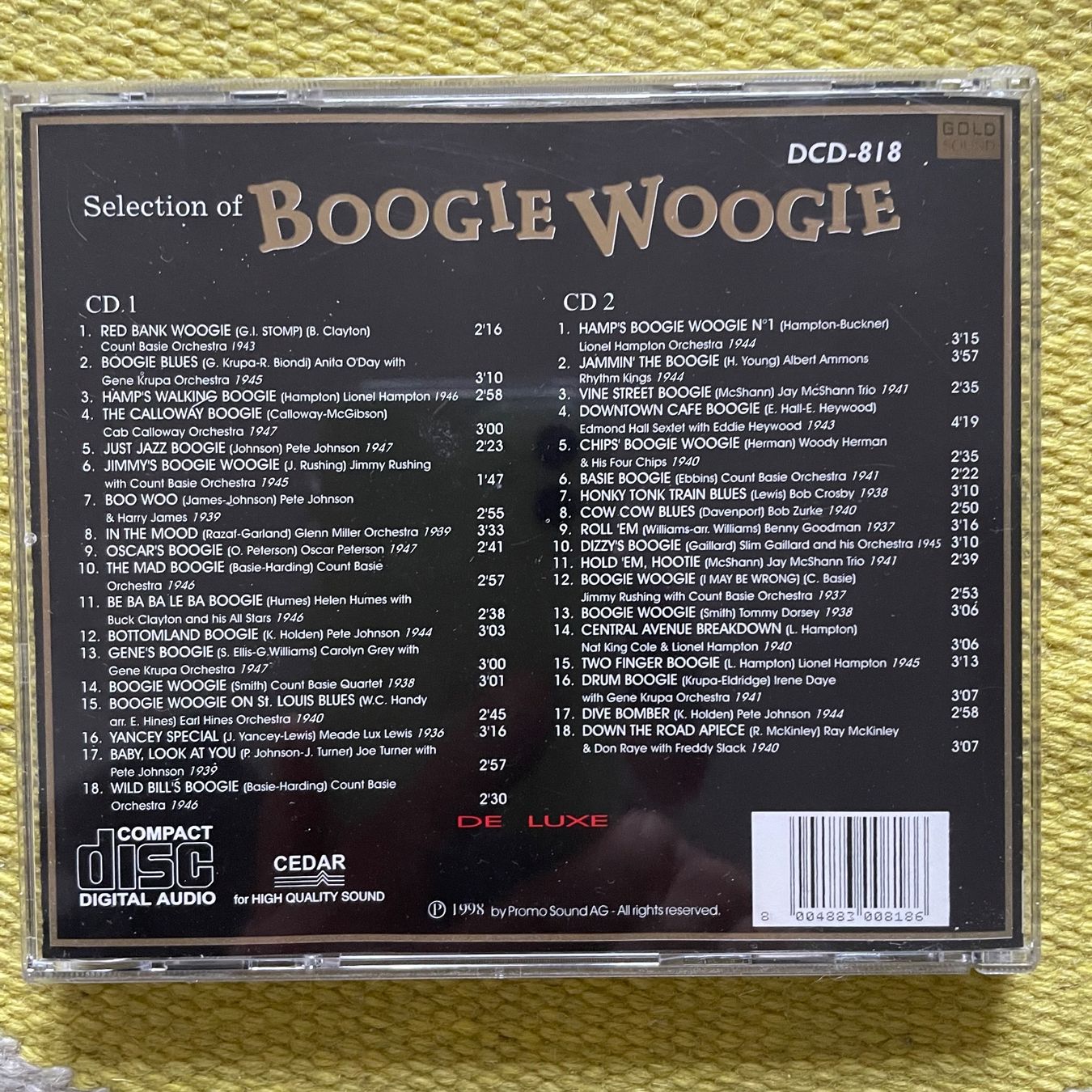 CD: BOOGIE WOOGIE-2CD SELECTION DE LUXE – Usato da Rorschacherberg venduto da CD-Roli 1
