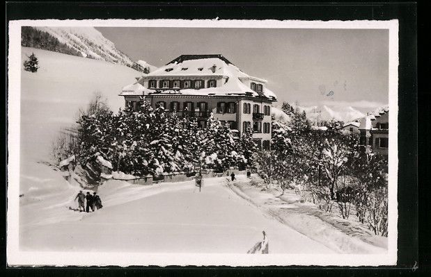 Cartoline postali: Samaden, Chesa Dr. Ruppanner im Winter – Usato da Berlin venduto da bartko-reher