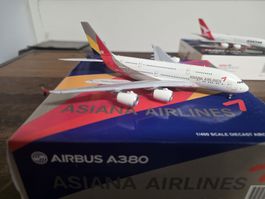 Asiana Airlines A380 1:400 Modell Gemini Jets