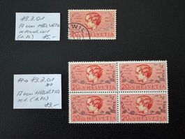 Pro Juventute 1937, 83.3.01, postfrisch/gestempelt