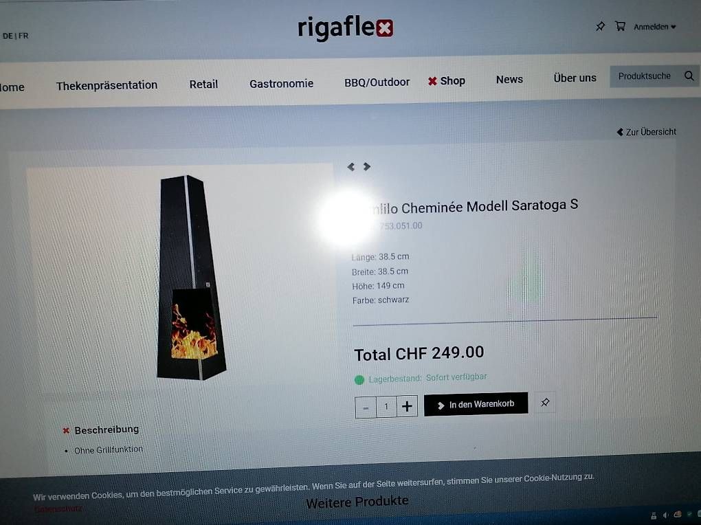 Camini: Wunderschönes Aussencheminée ohne Grillfunktion – Usato da Muhen venduto da Stevensen1 1