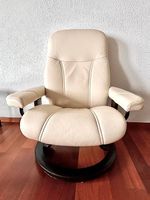 Stressless Consul Relaxsessel mit Hocker (Cream)