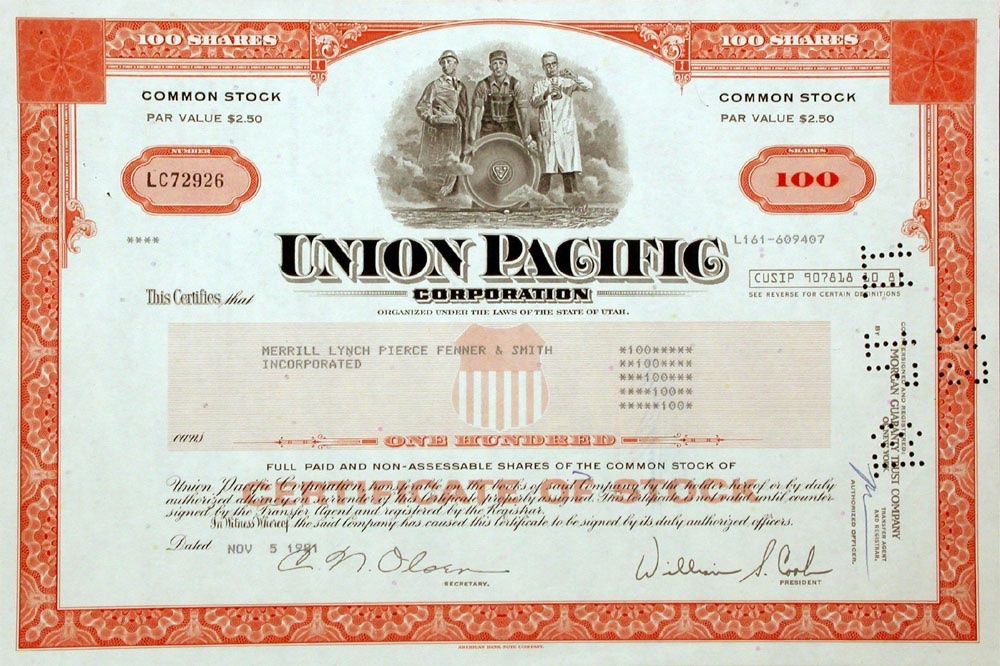 Documents: Union Pacific Corporation - 1981 – D'occasion à Solothurn par Sgasche
