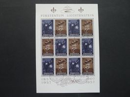 1957 Nr. 305+305OI im Bogen gestempelt