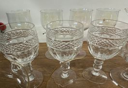 Edles Glas Set: Sekt, Wein & Likör Gläser / 2252