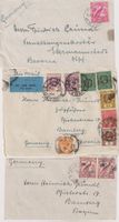3 Briefvorderseiten Straits Settlement / New Guinea