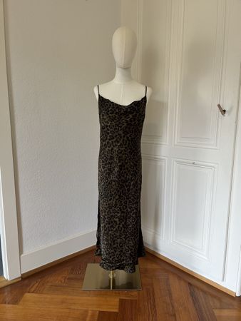 Zara Animal Print Slip Dress, Size M, Great Condition!
