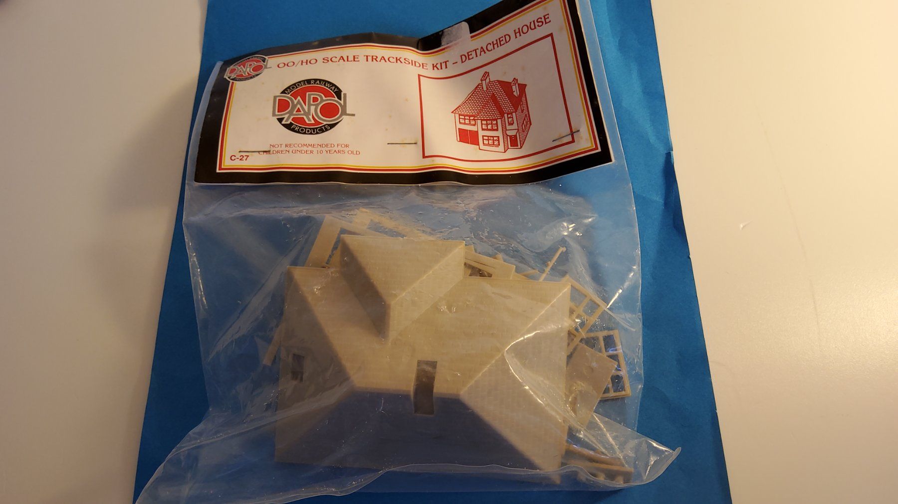 Modellini di ferrovie: Bausatz "Bahnwärterhaus" 00/H0 DAPOL C27 – Nuovo e nell'imballaggio originale da Grüningen venduto da VENOM59