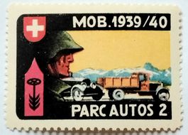 Soldatenmarke 2.WK, Motorfahrzeug Park 2, Wi Pk 3