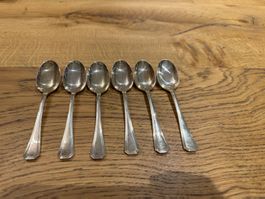 6er Set versilberte Teelöffel Christofle America