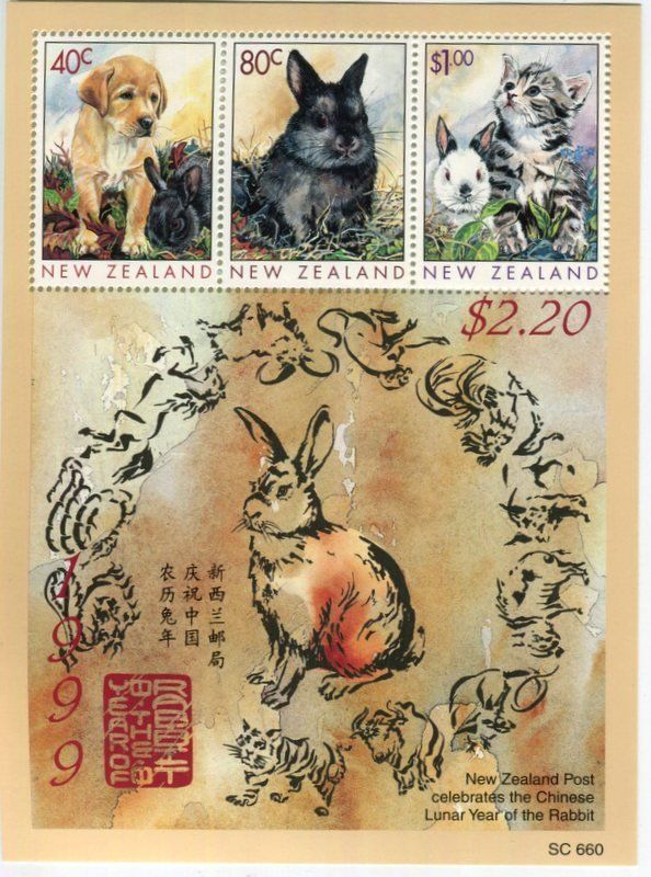 Alle Briefmarken: Block "Haustiere". Neuseeland. – Neu und originalverpackt aus Basel von Butsch5