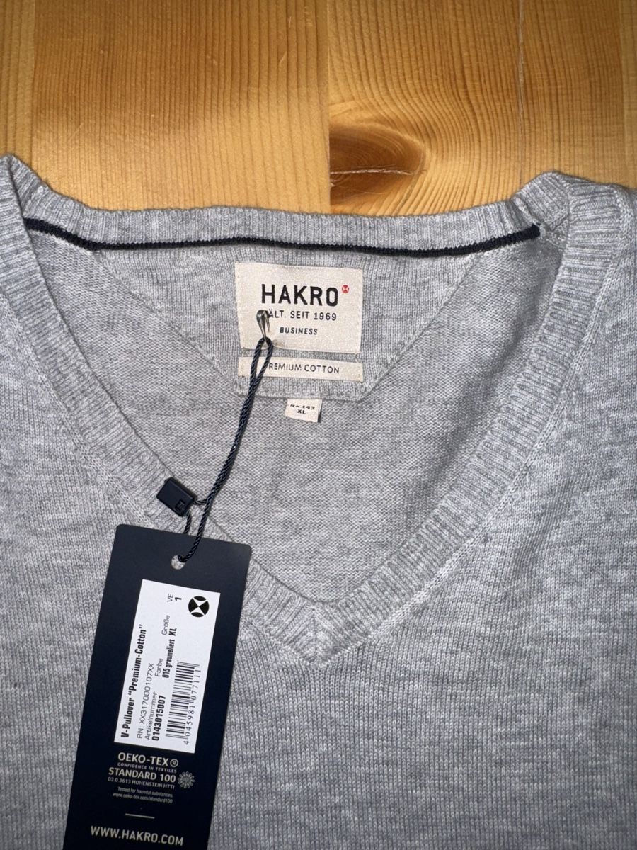 Pullover & Sweatshirts: Hakro Pullover Gr. XL, Grau, Neu mit Etikett, Winter – Neu und originalverpackt aus Altdorf UR von Lilelo82 1