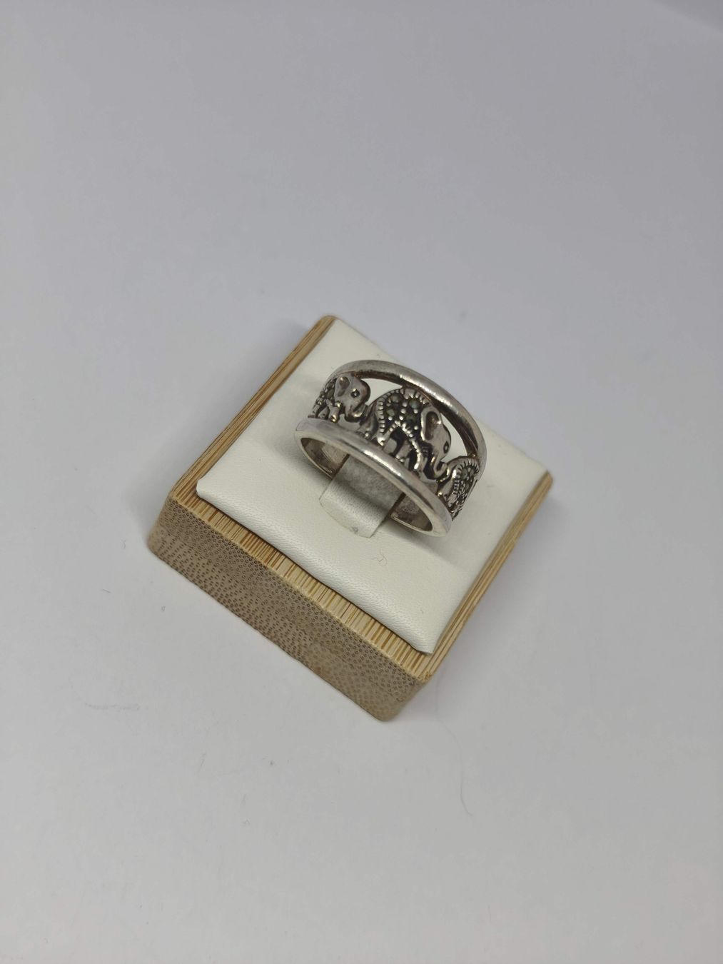 Anelli: Silber Ring Elefanten 925 Silber mit Markasiten Grösse 56 – Usato da St. Gallen venduto da GIULESGG 7