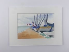 Original Aquarell Bild vom Zugersee