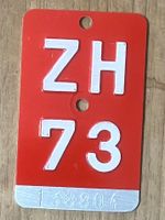 ZH 73 - VELONUMMER - FAHRRADSCHILD - PLAQUE DE VELO - ZH 73