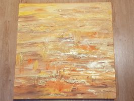 Painting: "Missing Mapungubwe", 50 x 50 cm canvas box frame