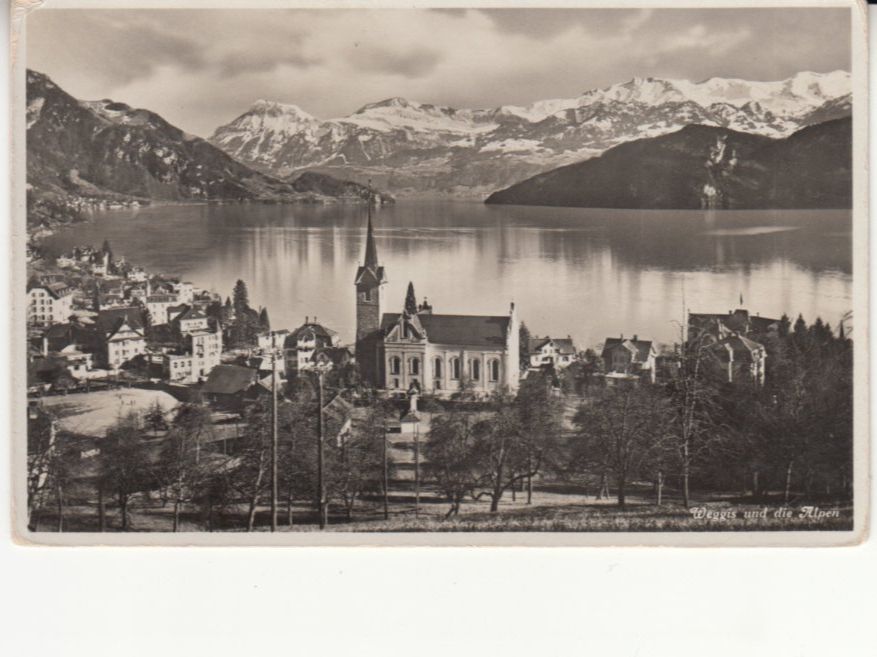 Cartoline postali: Weggis ca. 1940 – Usato da Bürglen TG venduto da StampGraf