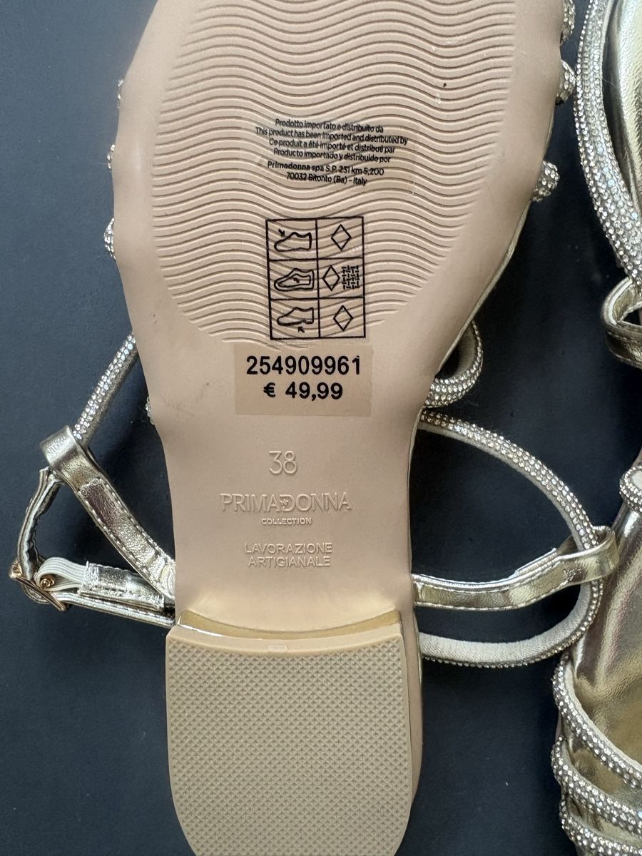 Chaussures femmes: Sandaletten mit Strass Gold , NEU  – Neuf (Voir description) à Obbürgen par bugi6868 4