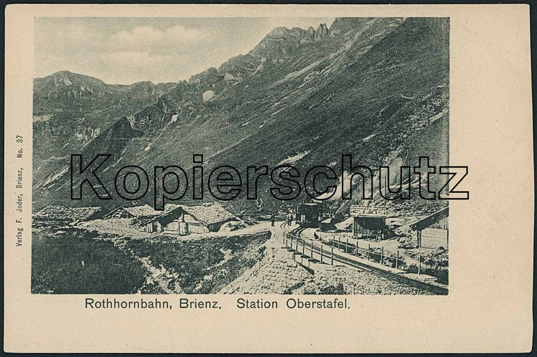 Cartoline postali: BE Oberstafel - Bahnhof BRB - Brienz – Nuovo (secondo la descrizione) da Schindellegi venduto da leecollect