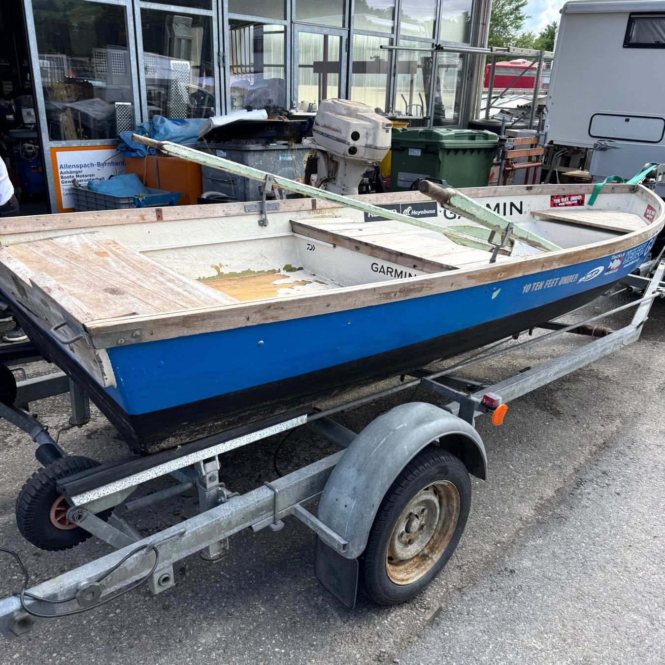 Mändli Barche: Mändli K 405 Ruderboot Fischerboot Kleinboot – Difettoso da St.Gallenkappel venduto da seeunterhalt 1