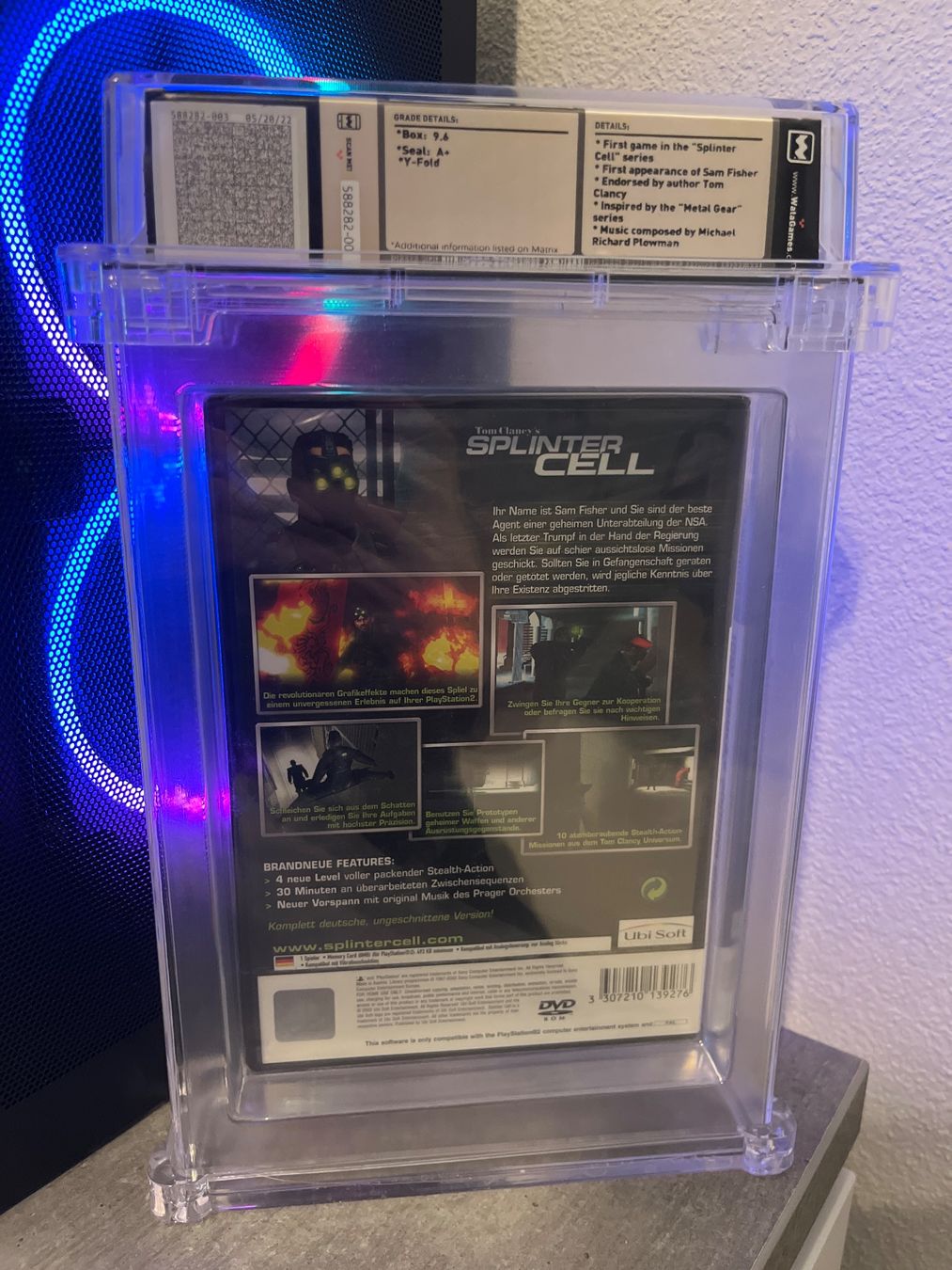 Sony Giochi: Splinter Cell PS2 Wata 9.6 A+ Sealed Pal German VGA – Nuovo e nell'imballaggio originale da Dornach venduto da presidium 1