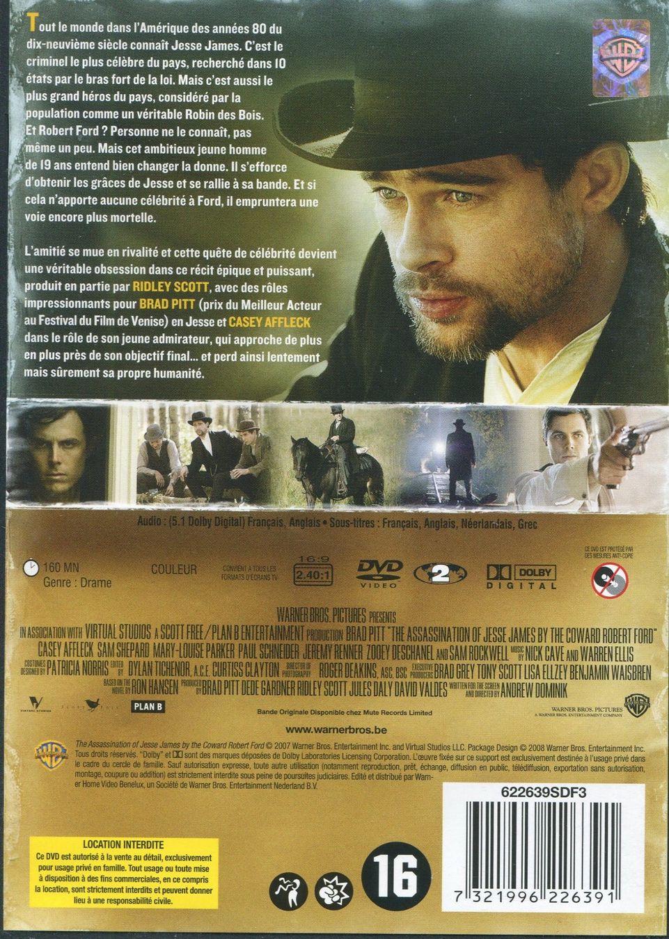 Tous les DVDs: L'assassinat de Jesse James – D'occasion à Les Avants par soyouz63 1