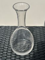 Vintage Glasvase mit Gravur, zeitloses Design, Top!