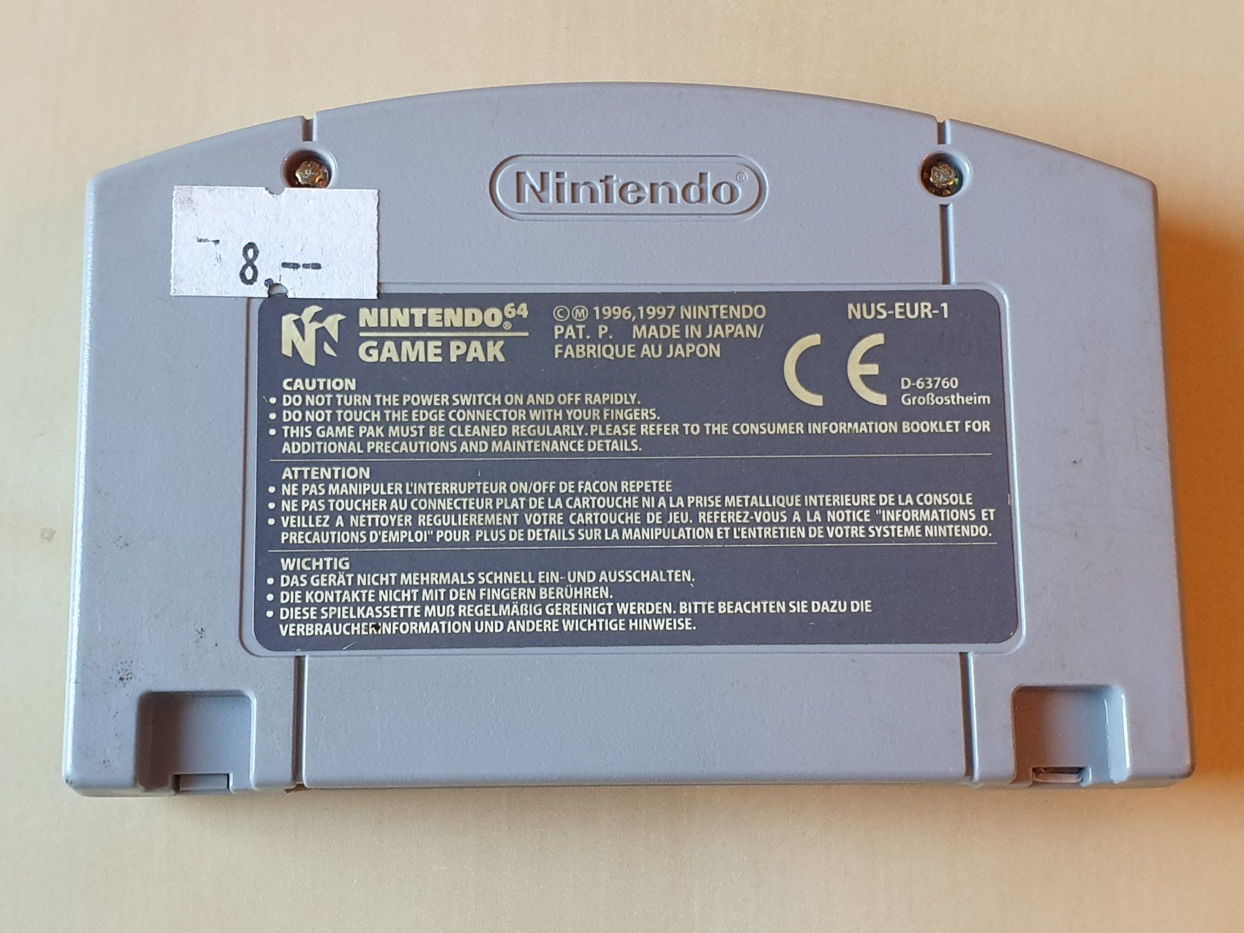 Nintendo Giochi: World Cup 98 – Usato da Stansstad venduto da collectorsshop 1